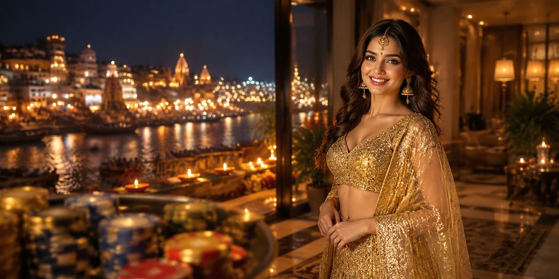 Responsible gaming support at casino with traditional Indian ambience